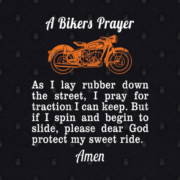 Motorcycle Prayer print Bikers Prayer product Men Women Kids by merchlovers